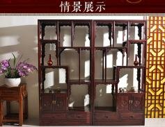 鸿日风红木家具黑酸枝博古架明清中式仿古多宝阁